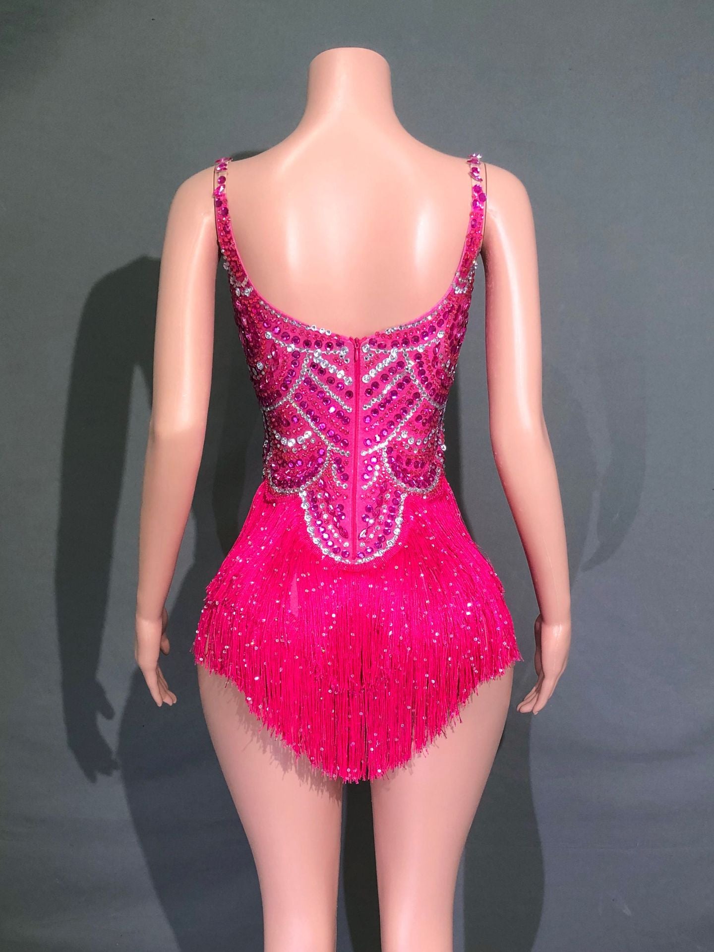 Telavienne Crystal Fringe Bodysuit