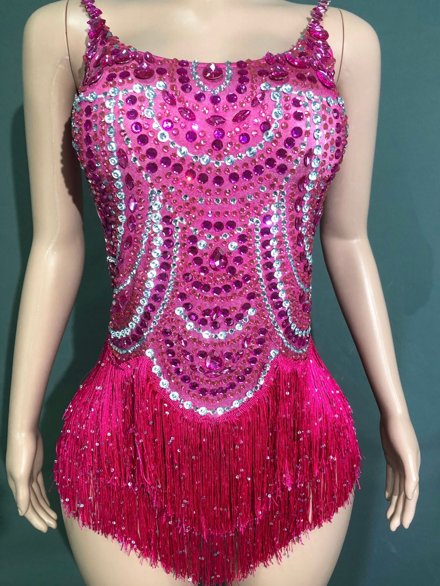 Telavienne Crystal Fringe Bodysuit