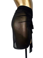 Velavienne Mesh Wrap Practice Skirt