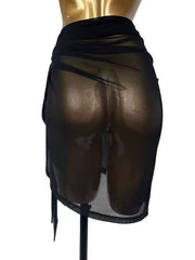 Velavienne Mesh Wrap Practice Skirt