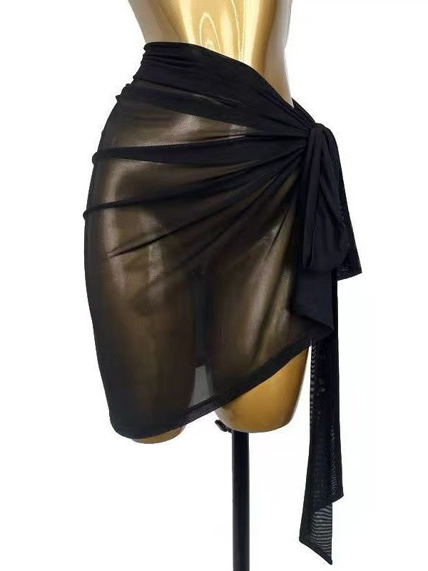Velavienne Mesh Wrap Practice Skirt