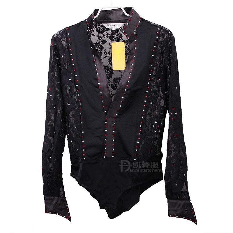 Faris Lace Rhinestone Performance Bodysuit