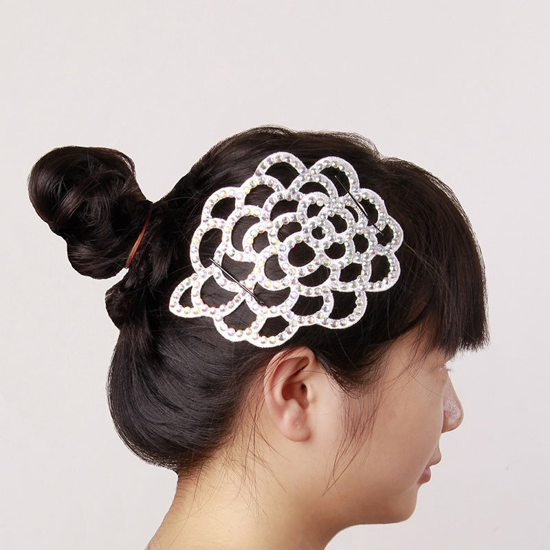 Xelavienne Rhinestone Floral Hair Clip