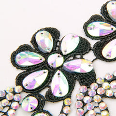 Yelavelle Crystal Floral Hair Applique