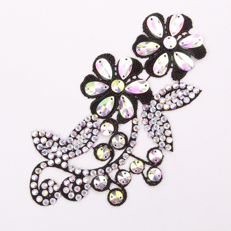 Yelavelle Crystal Floral Hair Applique