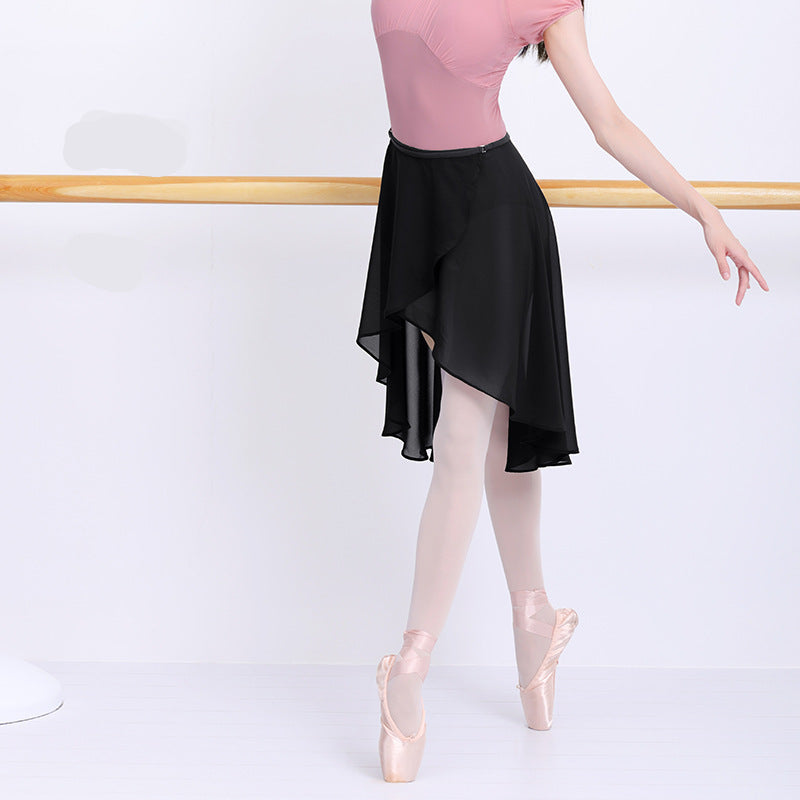 Jovelle Chiffon Asymmetrical Wrap Skirt