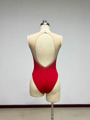 Moryavelle Crystal Mesh High-Rise Leotard
