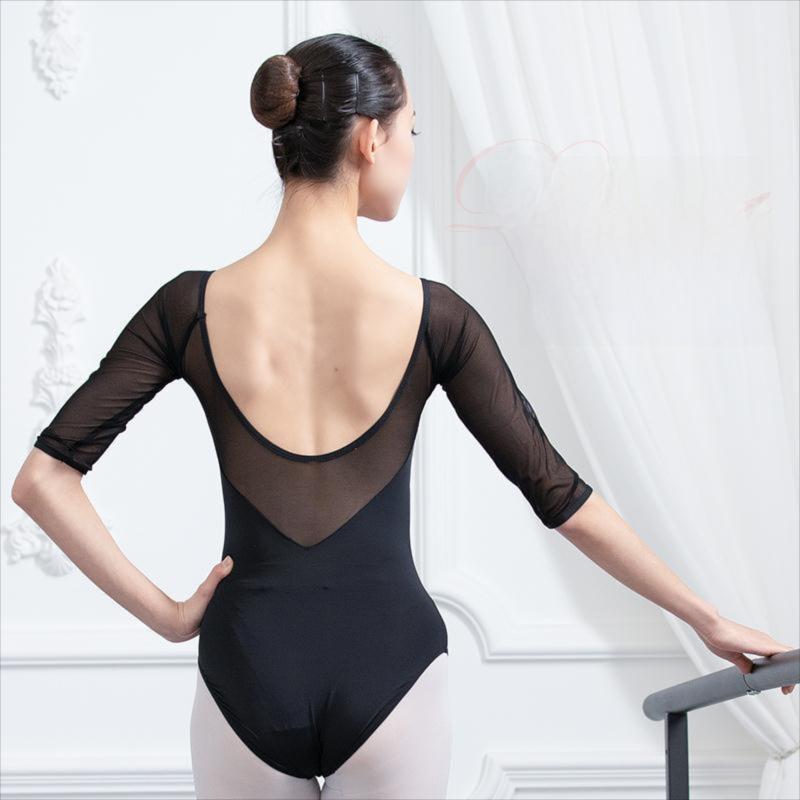 Jemma Mesh Sleeve Leotard