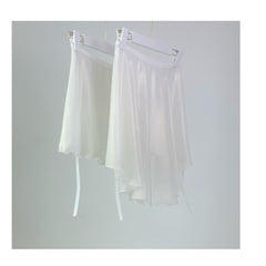 Shiny gauze skirt