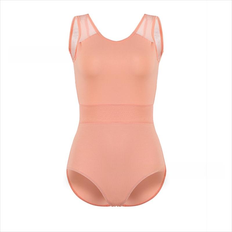 Fayrina Star Mesh Panel Sleeveless Leotard