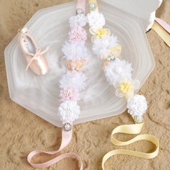 Bloomnova Butterfly Floral Ribbon Headband