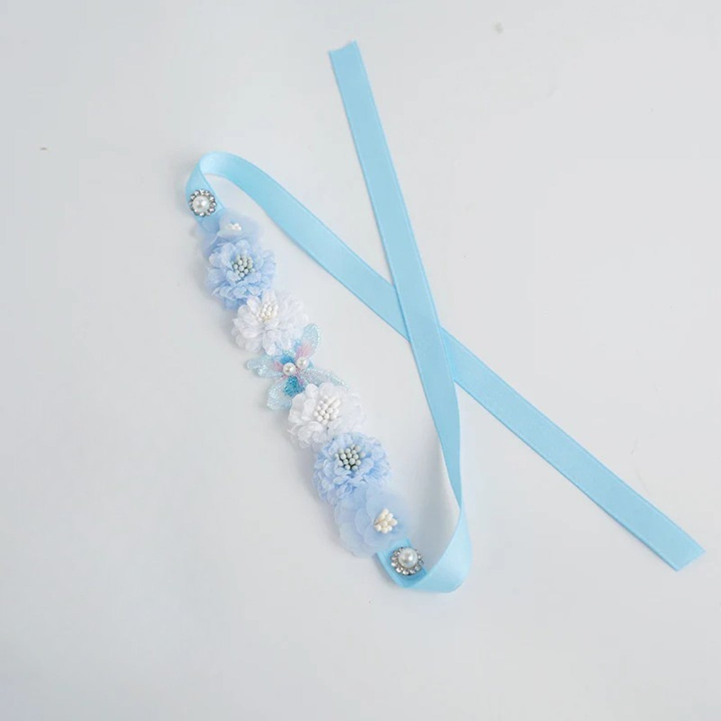 Bloomnova Butterfly Floral Ribbon Headband