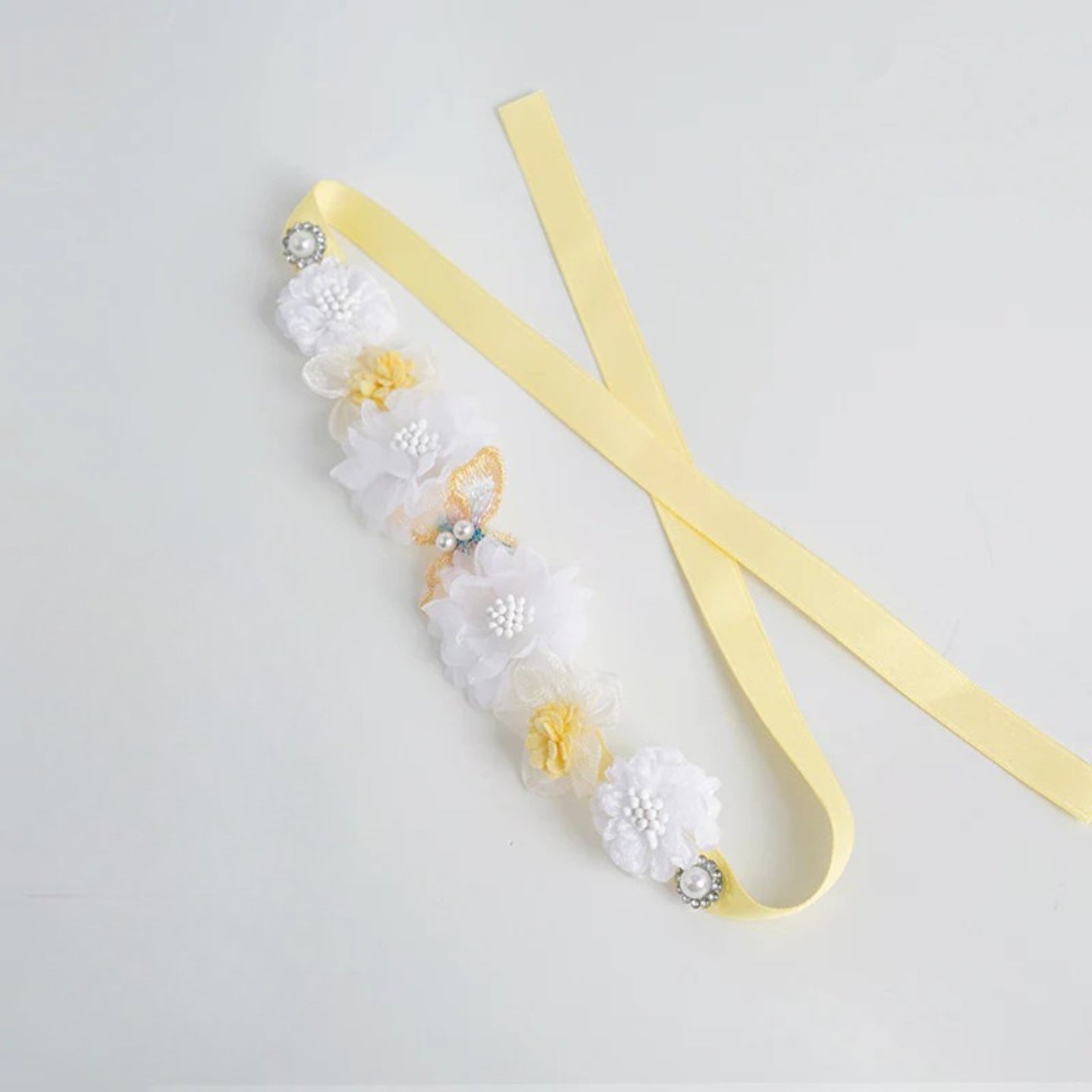 Bloomnova Butterfly Floral Ribbon Headband