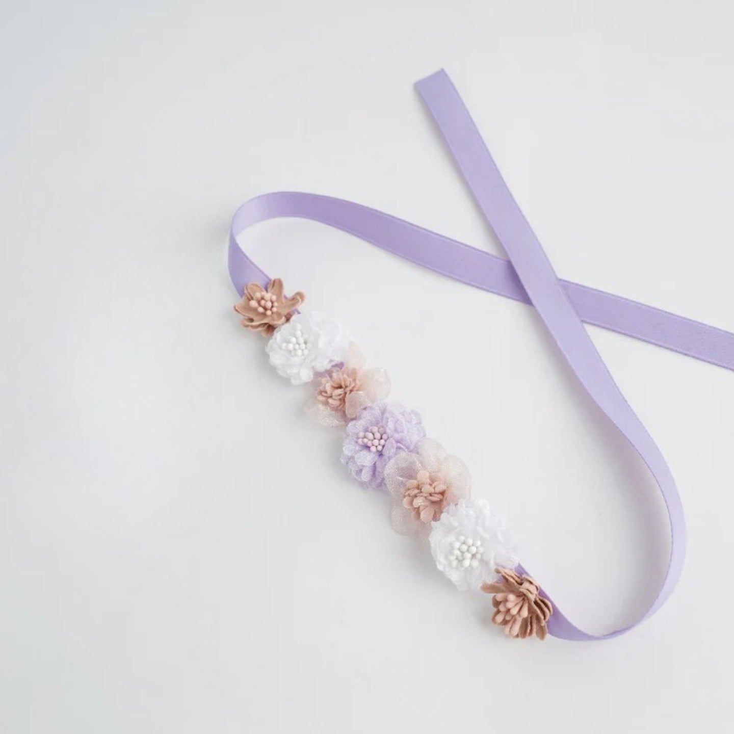Bloomnova Butterfly Floral Ribbon Headband