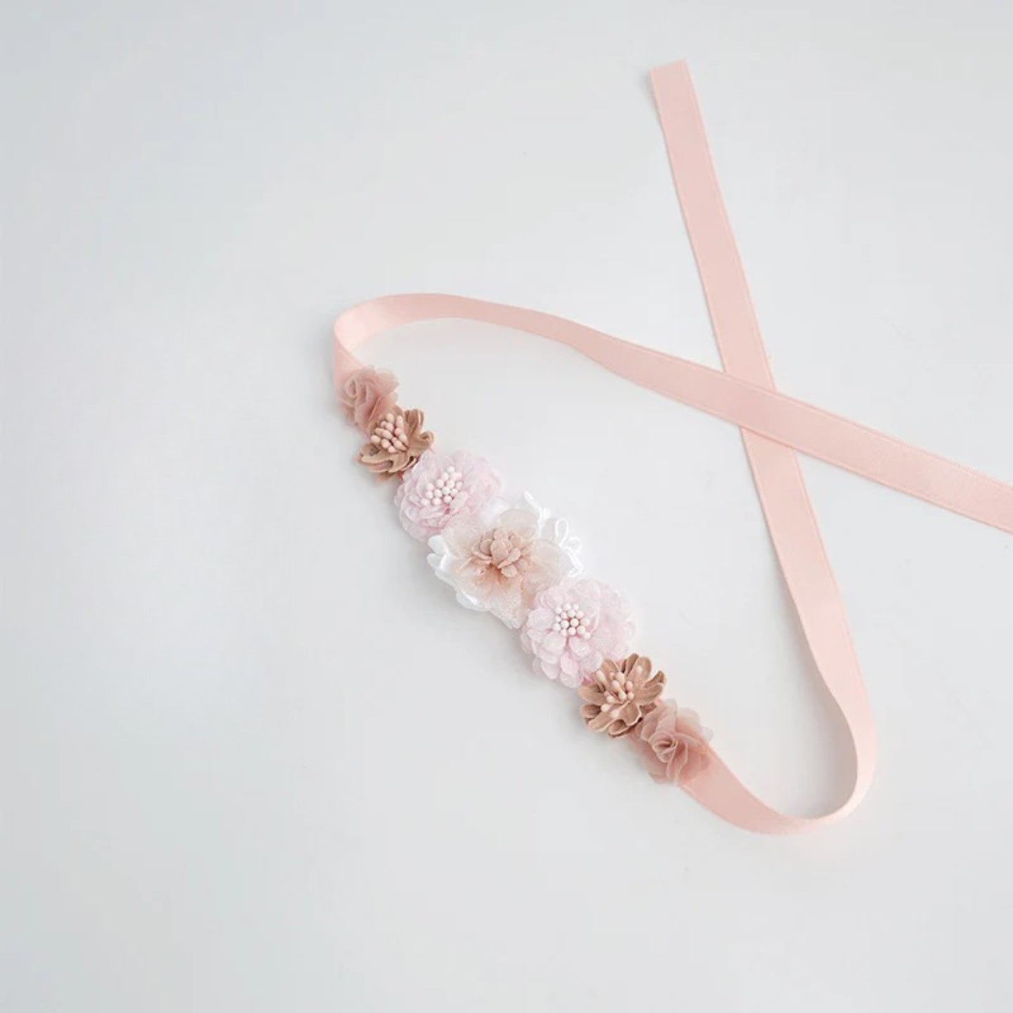 Bloomnova Butterfly Floral Ribbon Headband