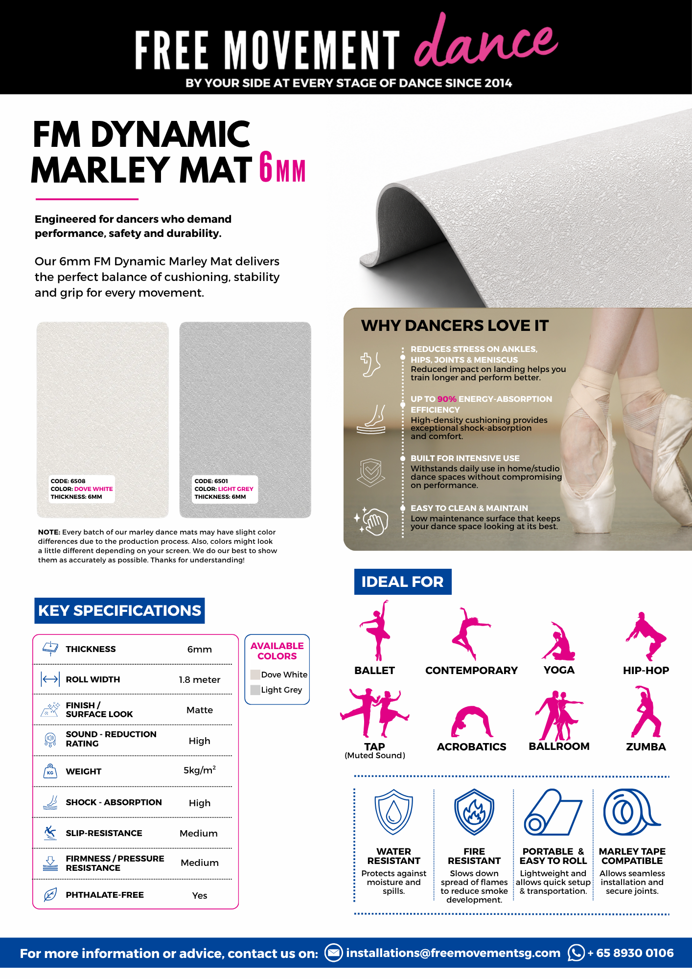 FM Dynamic Marley Mat 6mm