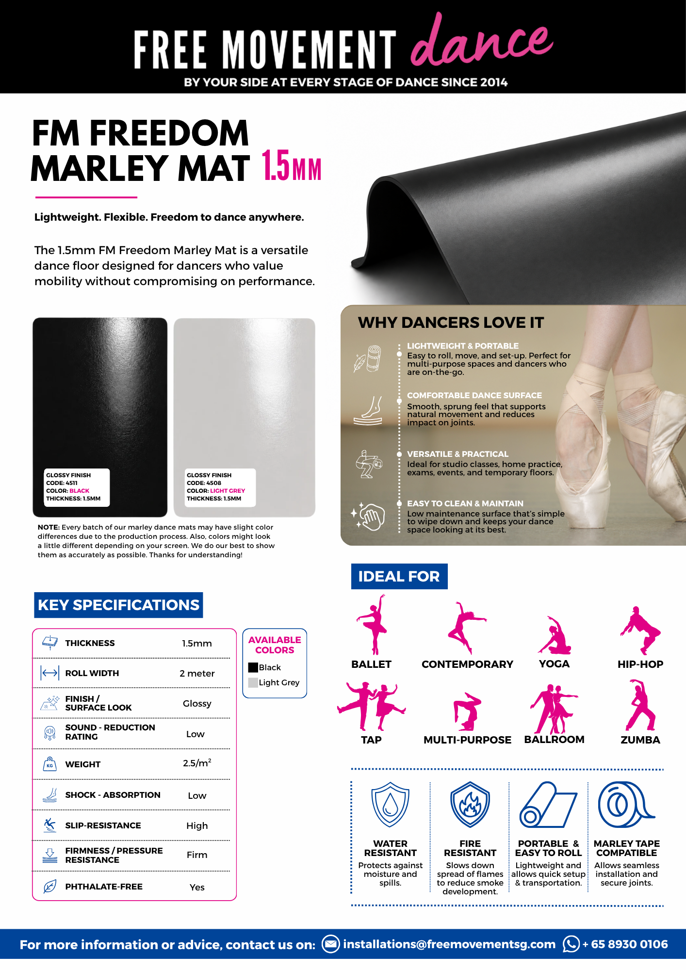 FM Freedom Marley Mat 2mm and 1.5mm