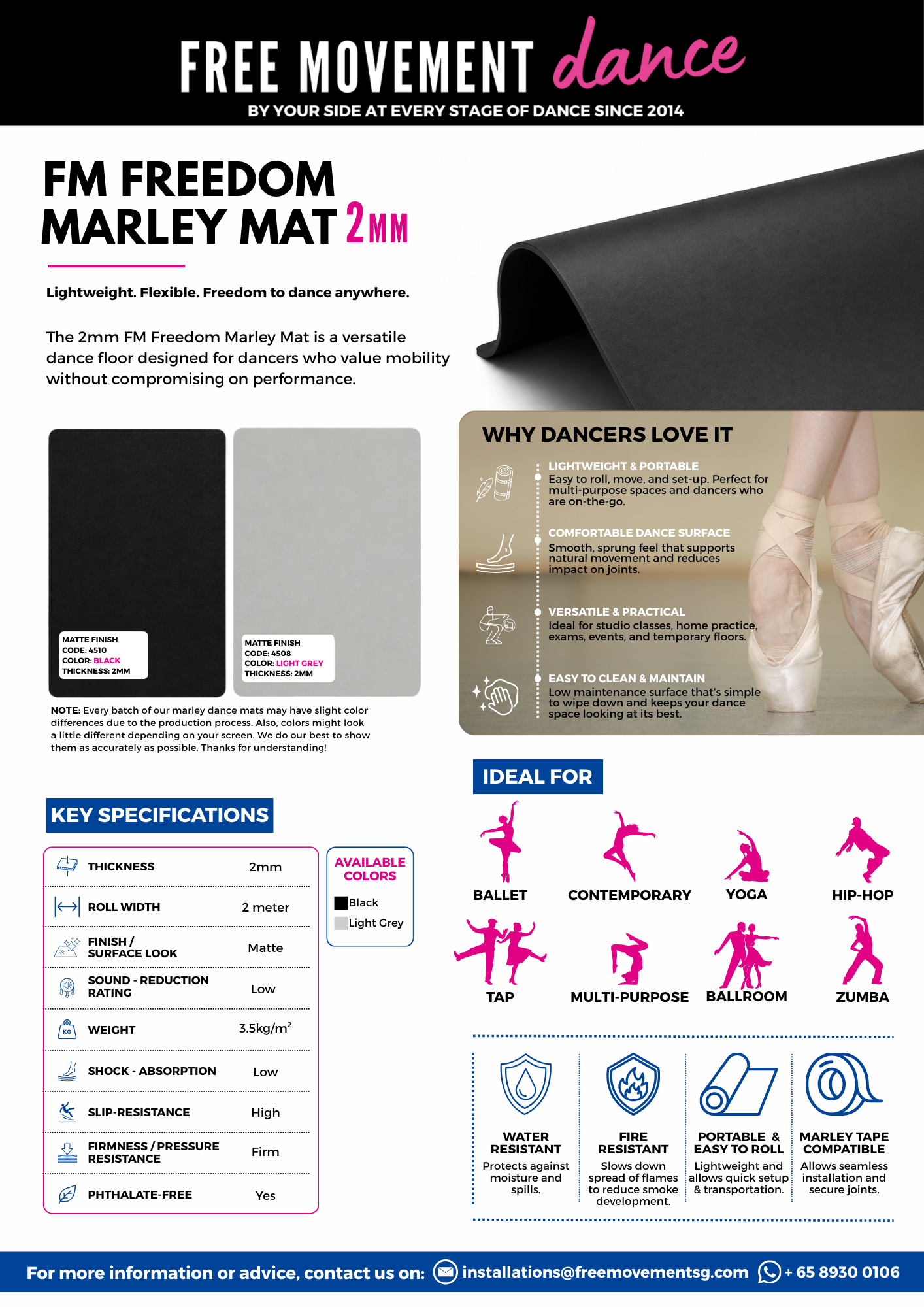 FM Freedom Marley Mat 2mm and 1.5mm