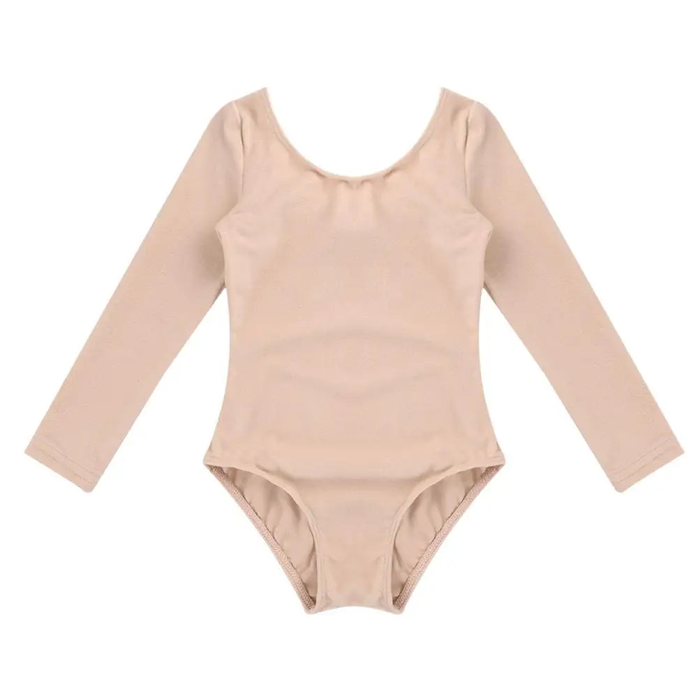 Girls’ Long Sleeve Ballet Leotard Dress