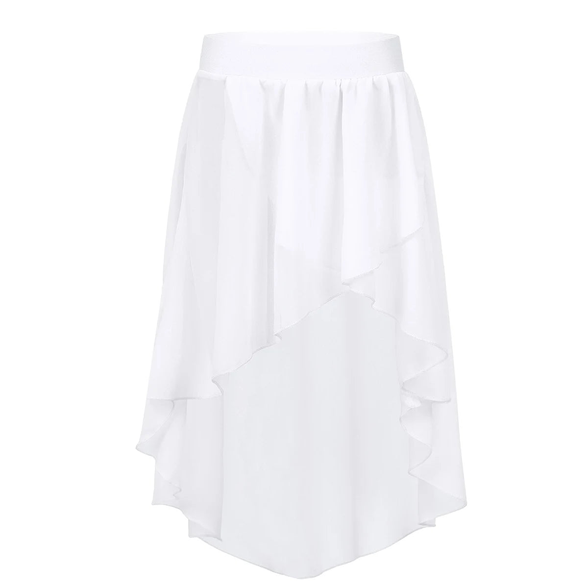 Chiffon Ballet Side-Dip Wrap Skirt