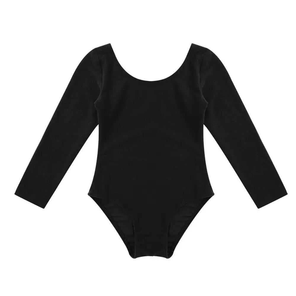 Girls’ Long Sleeve Ballet Leotard Dress