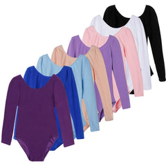Girls’ Long Sleeve Ballet Leotard Dress
