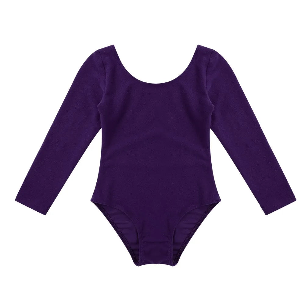 Girls’ Long Sleeve Ballet Leotard Dress