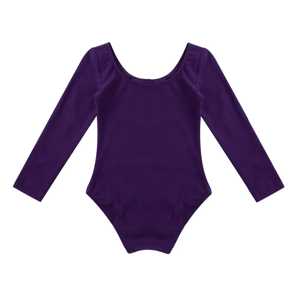 Girls’ Long Sleeve Ballet Leotard Dress