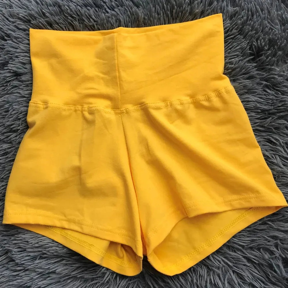 Women's High Waist Cotton Gymnastics Shorts Leotard