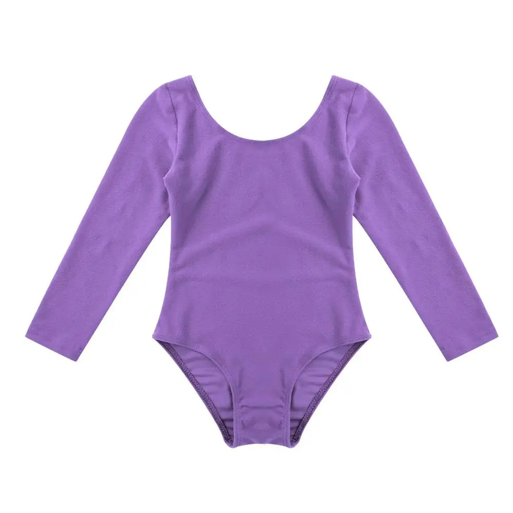 Girls’ Long Sleeve Ballet Leotard Dress