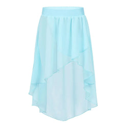 Petalene Chiffon Ballet Side-Dip Wrap Skirt