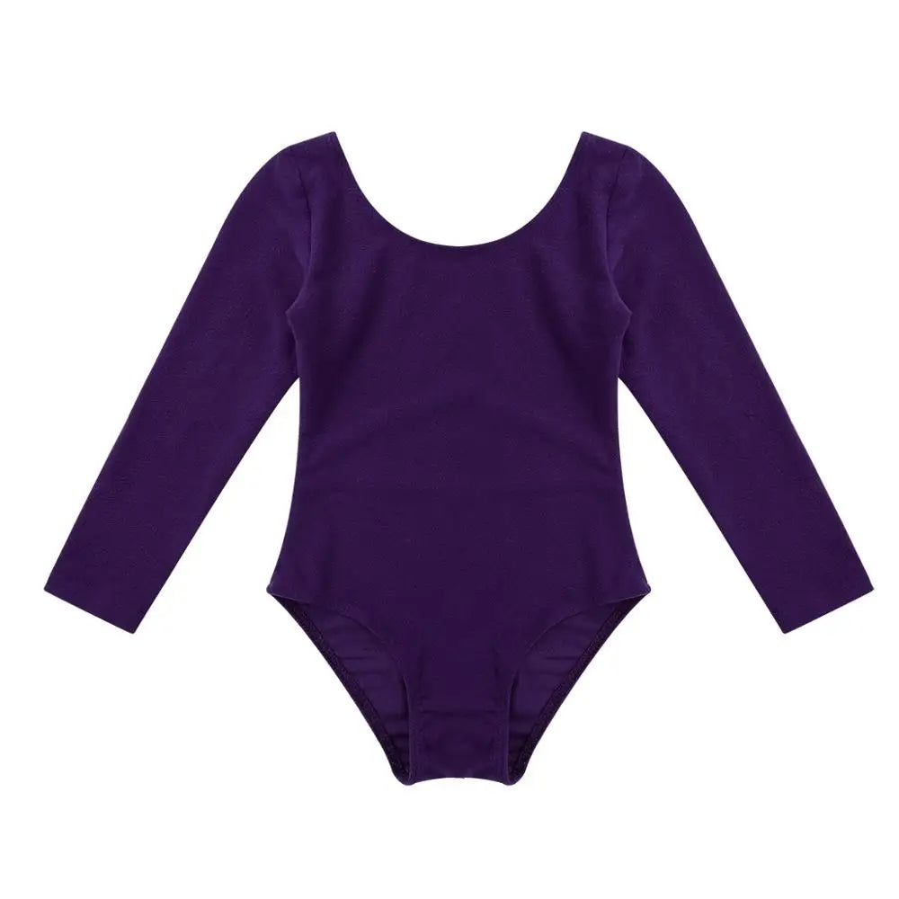 Girls’ Long Sleeve Ballet Leotard Dress