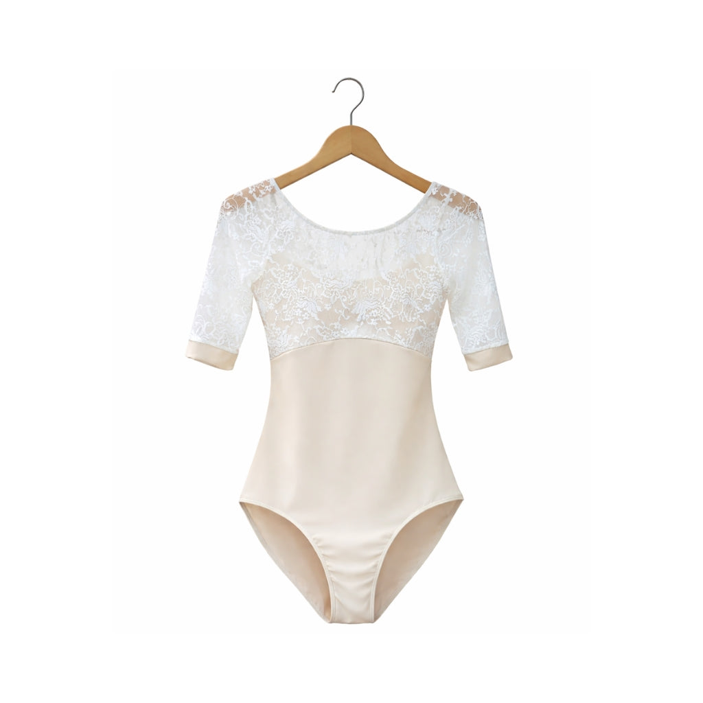 Hestia Long Mesh Sleeve Leotard