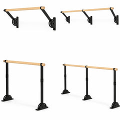Noir Adjustable Wall-Mounted Ballet Barre