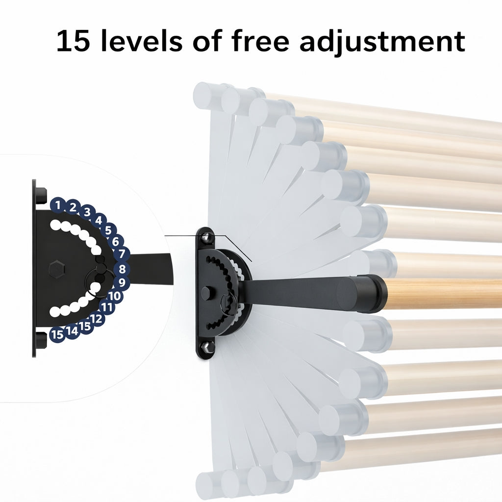 Noir Adjustable Wall-Mounted Ballet Barre