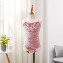 Fairliquea Velvet Strap Training Leotard