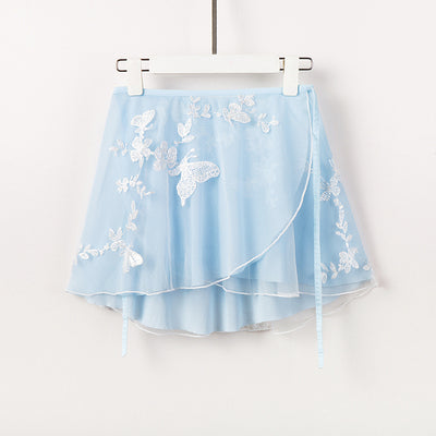 Embroidered Butterfly Dance Mesh Skirt