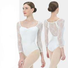 Kallistae Lace Contour Long Sleeve Leotard