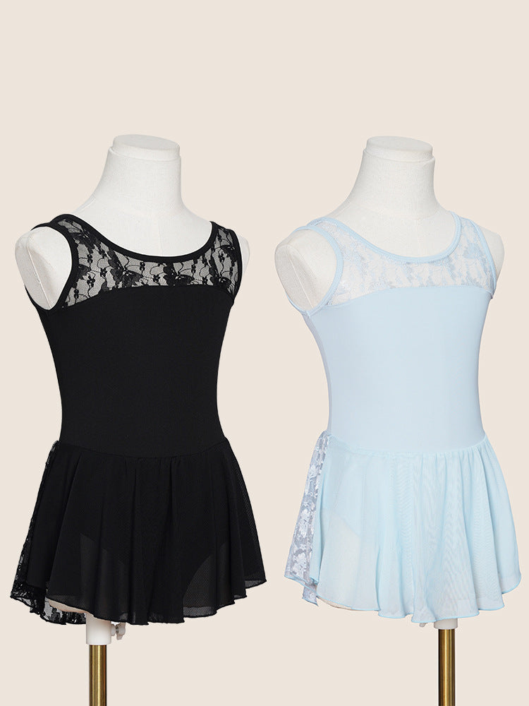 Starori Lace Mesh Wide Strap Leotard