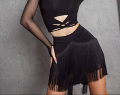 Priscilla Fringe Wrap Skirt