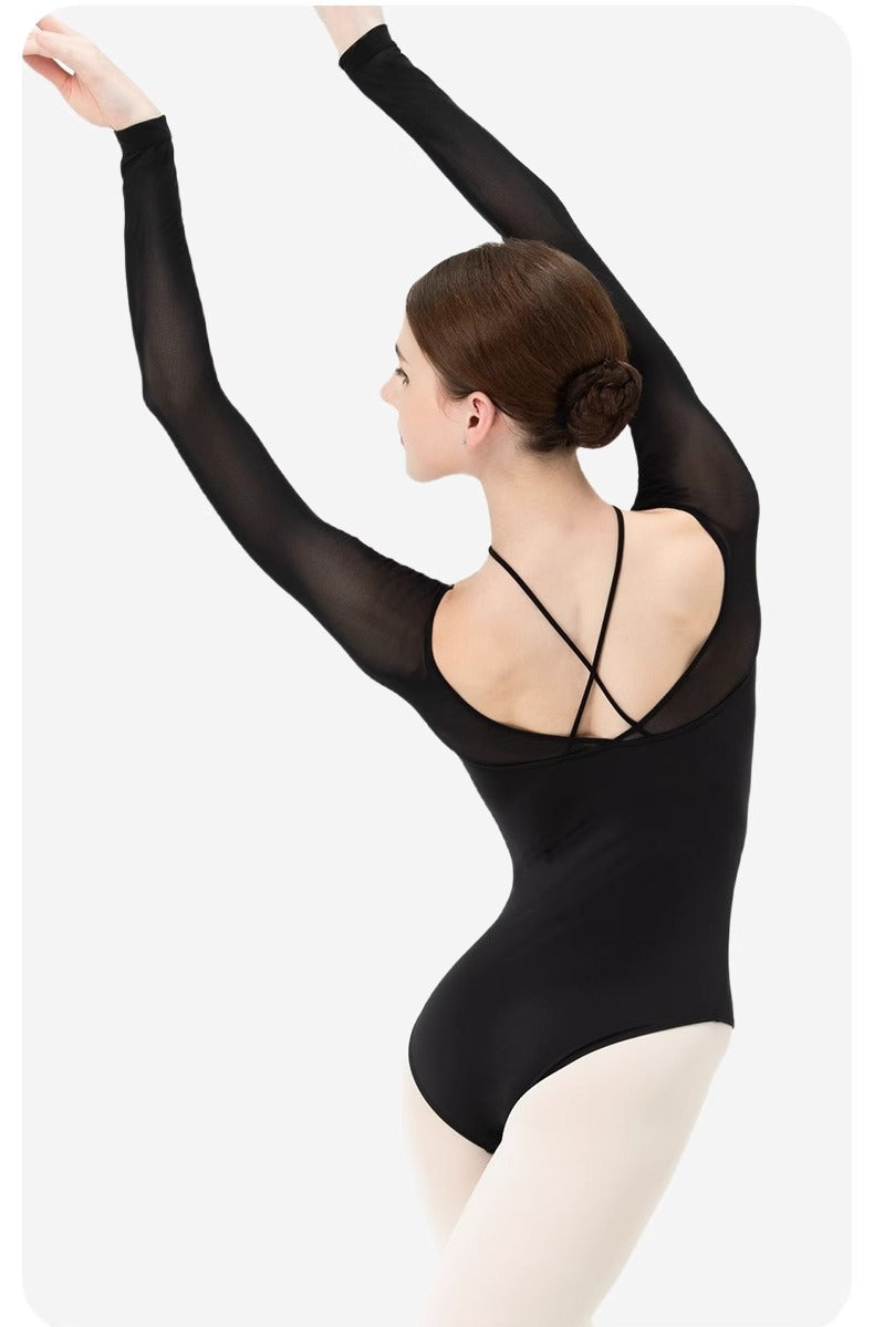 Odina Cross Strap Long Sleeve Bodysuit