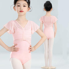 Petalorin Mesh Ruched Practice Blouse