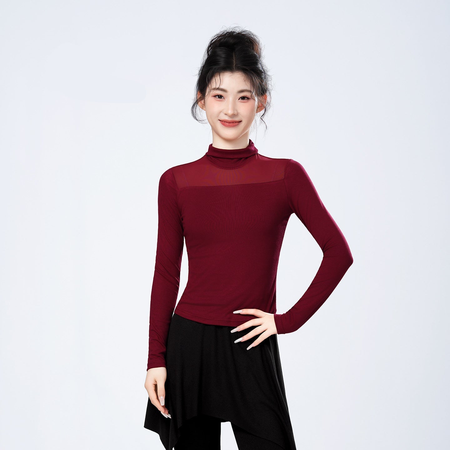 Soryavelle Mesh Yoke Dance Set