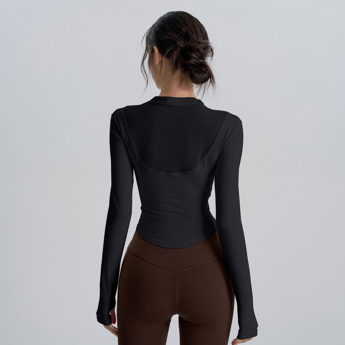 Nyla Mesh Contour Long Sleeve Top