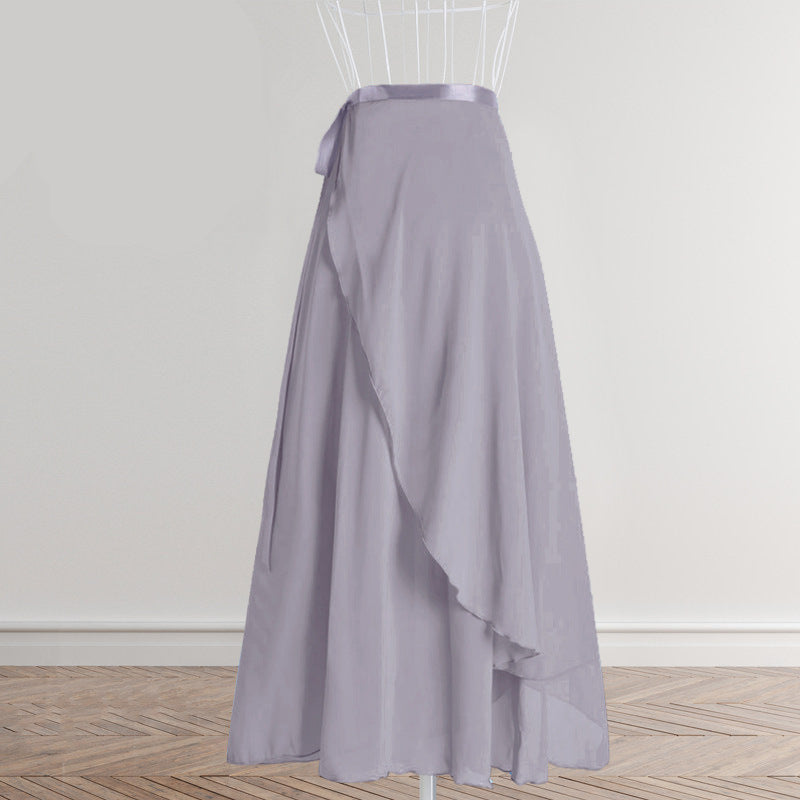 Perrine Flow Chiffon Wrap Long Skirt
