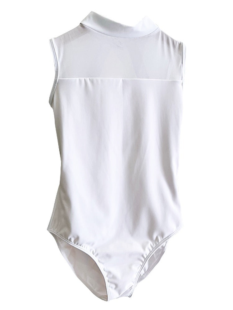 Zelina High Neck Sleeveless Leotard