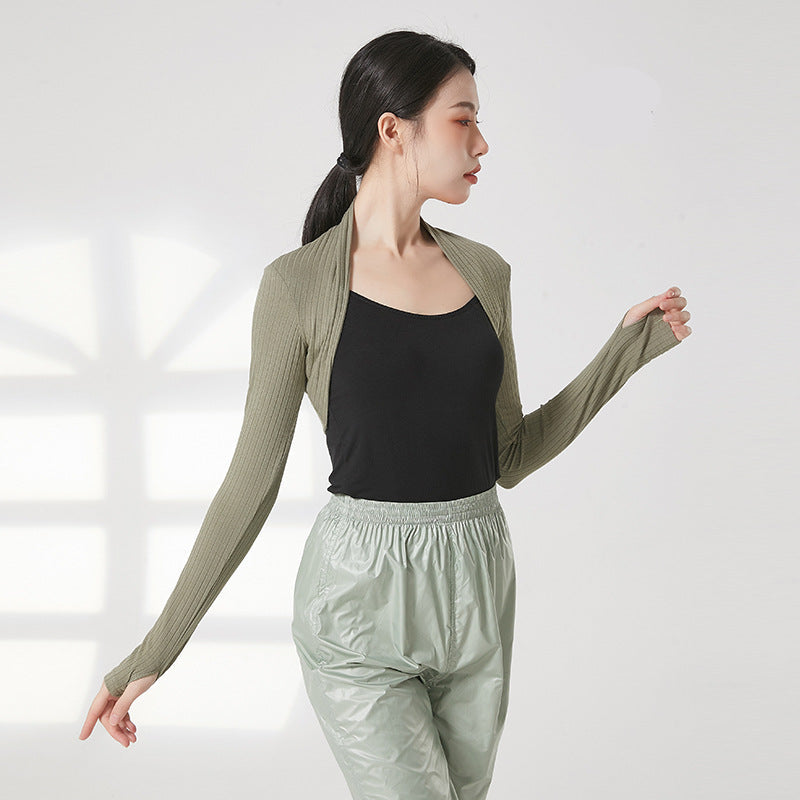 Cynavelle Ribbed Warm-Up Outerwear