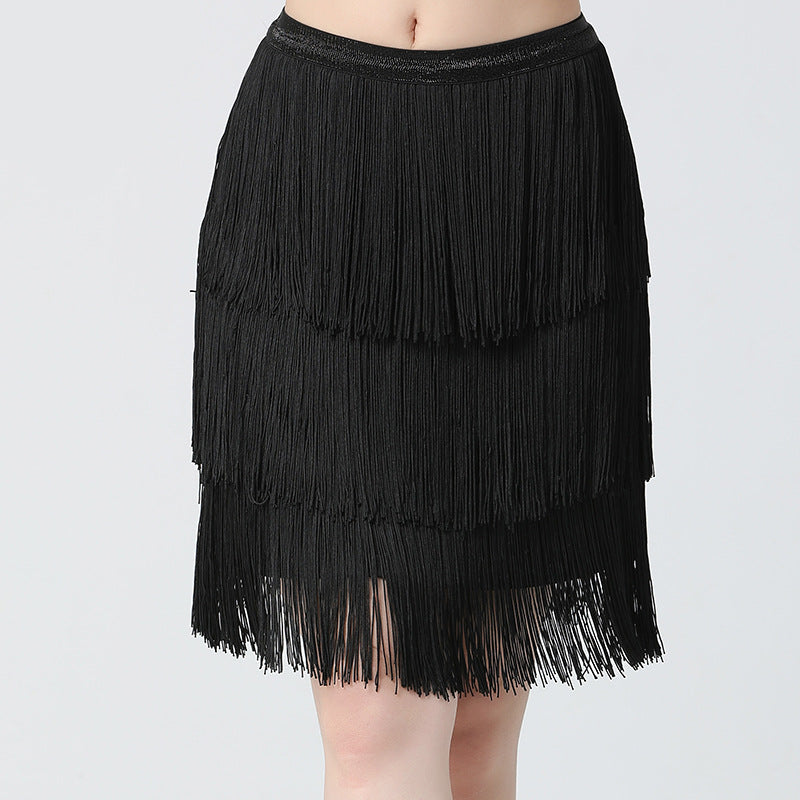 Maviellea Layered Tassel Skirt