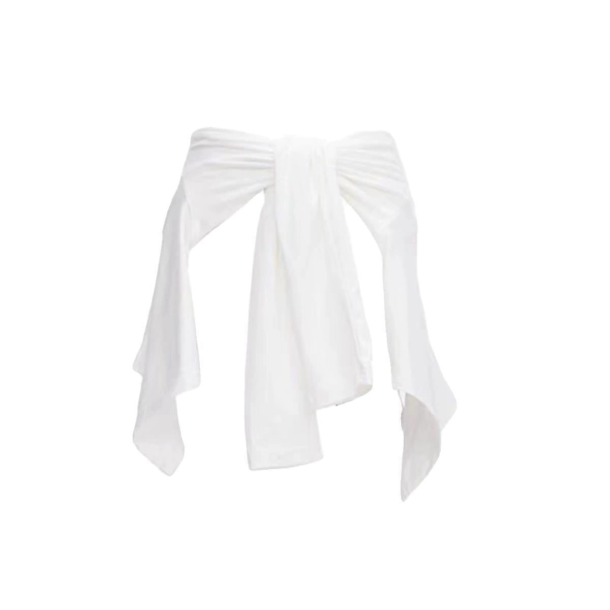 Qoravelle Draped Wrap Top