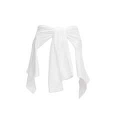 Qoravelle Draped Wrap Top